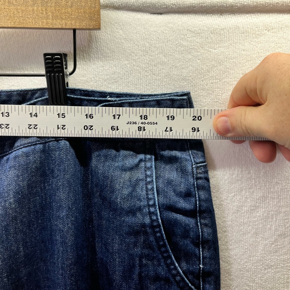 Talbots Classic Fit Wide Leg Jeans Womens 18W plus size Denim Blue Cotton 2147 - Picture 5 of 10